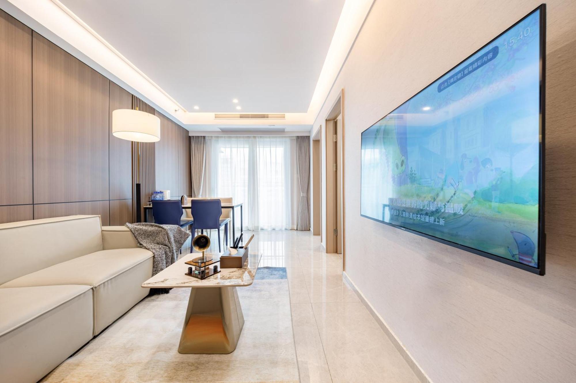 Aparthotel Boruisi Video And Audio Light House - Shenzhen Convention And Exhibition Center Gangxia Metro Station Esterno foto