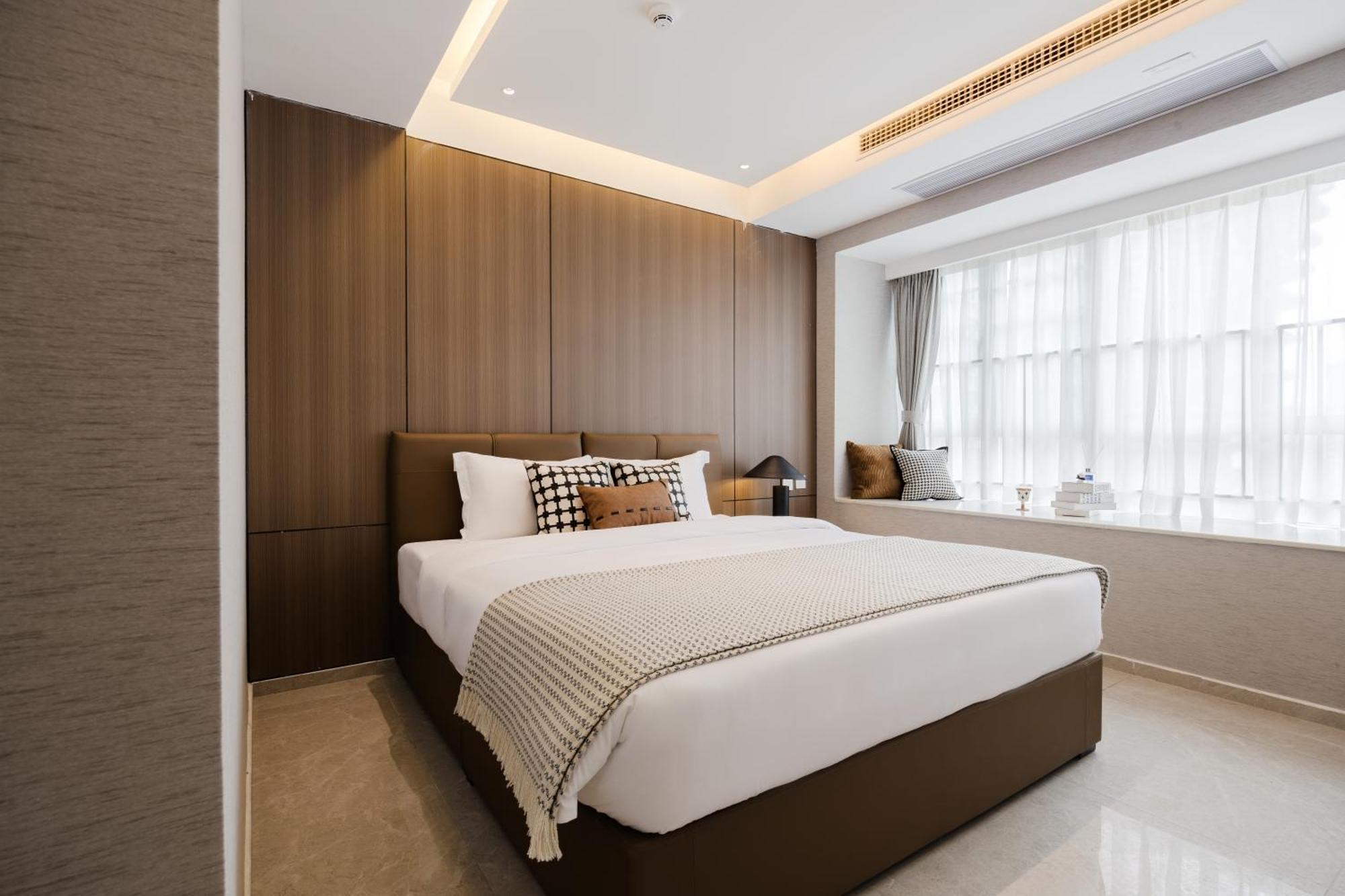 Aparthotel Boruisi Video And Audio Light House - Shenzhen Convention And Exhibition Center Gangxia Metro Station Esterno foto