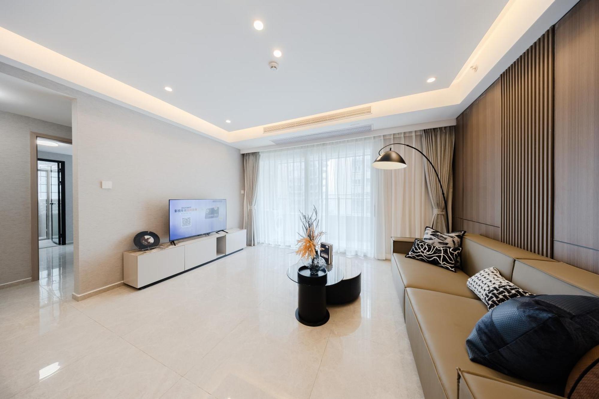Aparthotel Boruisi Video And Audio Light House - Shenzhen Convention And Exhibition Center Gangxia Metro Station Esterno foto