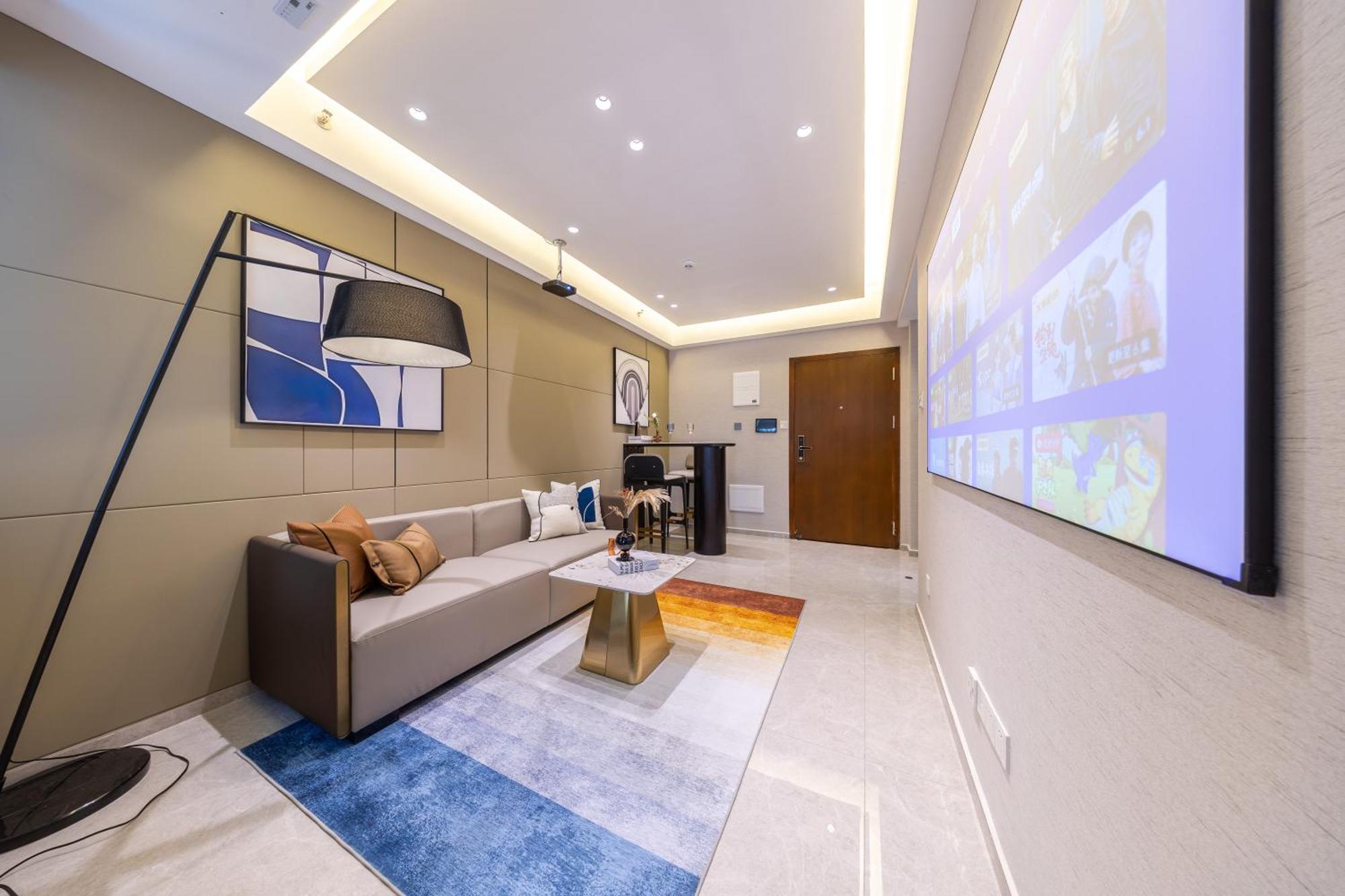 Aparthotel Boruisi Video And Audio Light House - Shenzhen Convention And Exhibition Center Gangxia Metro Station Esterno foto