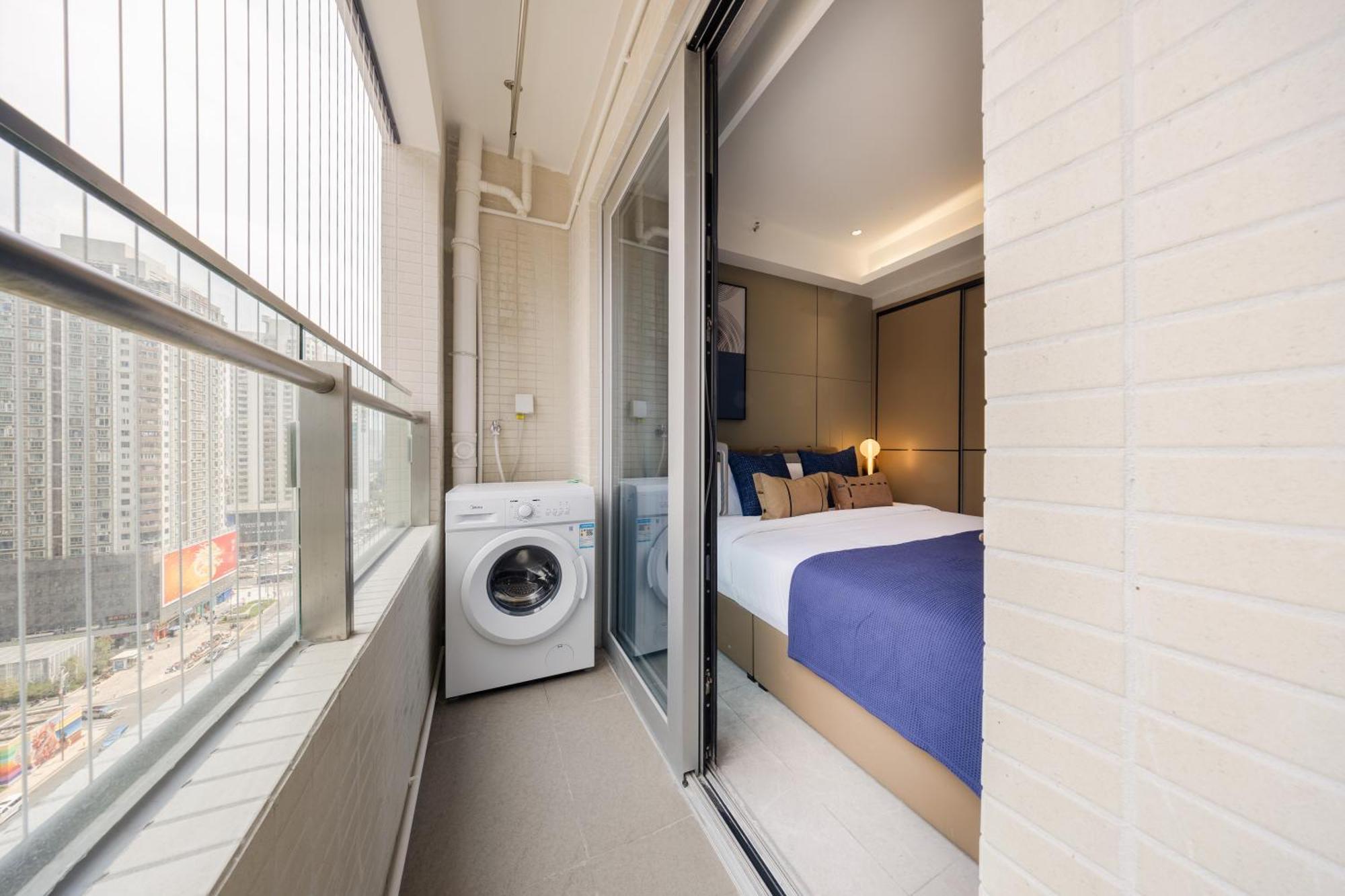 Aparthotel Boruisi Video And Audio Light House - Shenzhen Convention And Exhibition Center Gangxia Metro Station Esterno foto