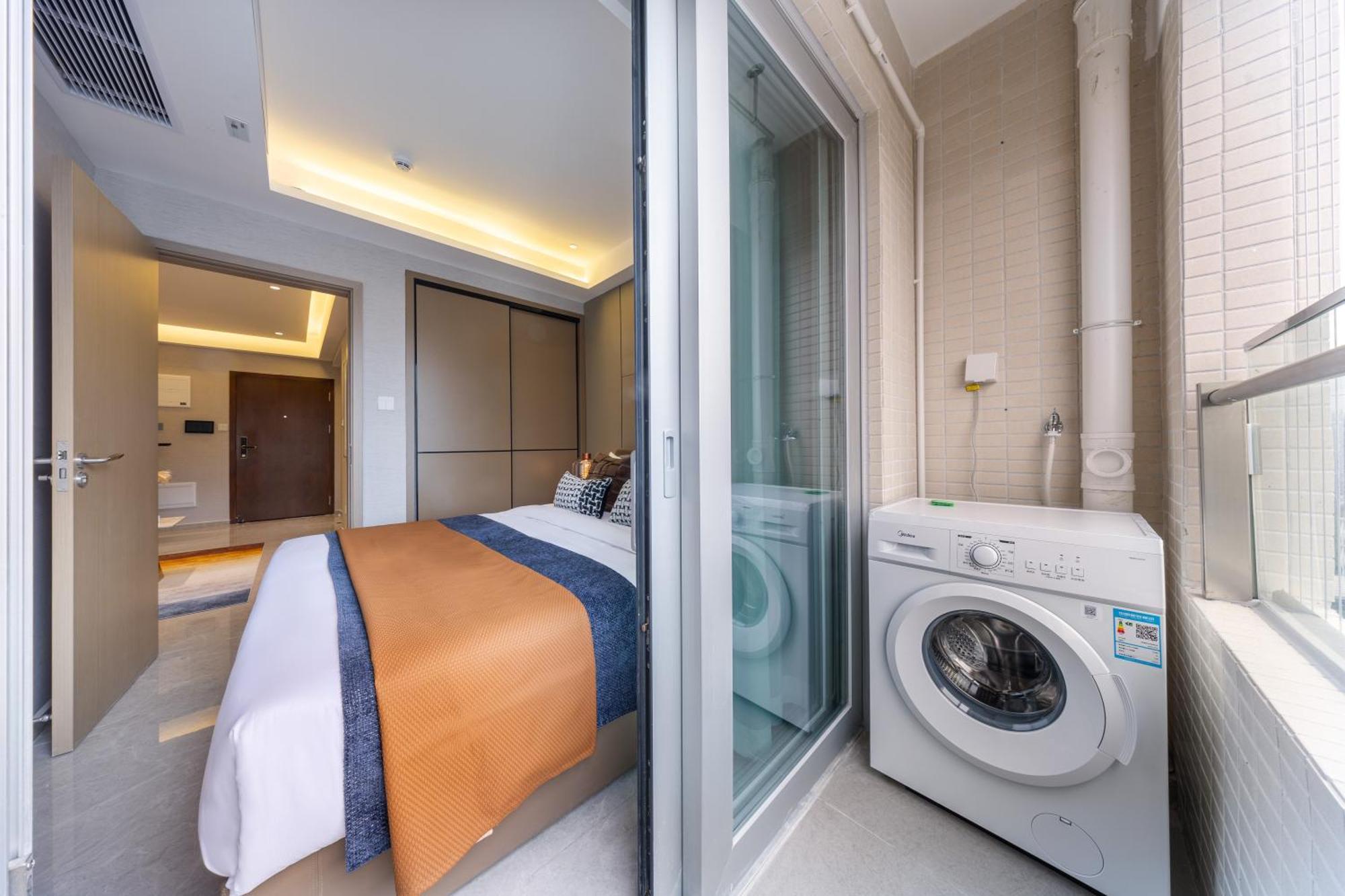 Aparthotel Boruisi Video And Audio Light House - Shenzhen Convention And Exhibition Center Gangxia Metro Station Esterno foto