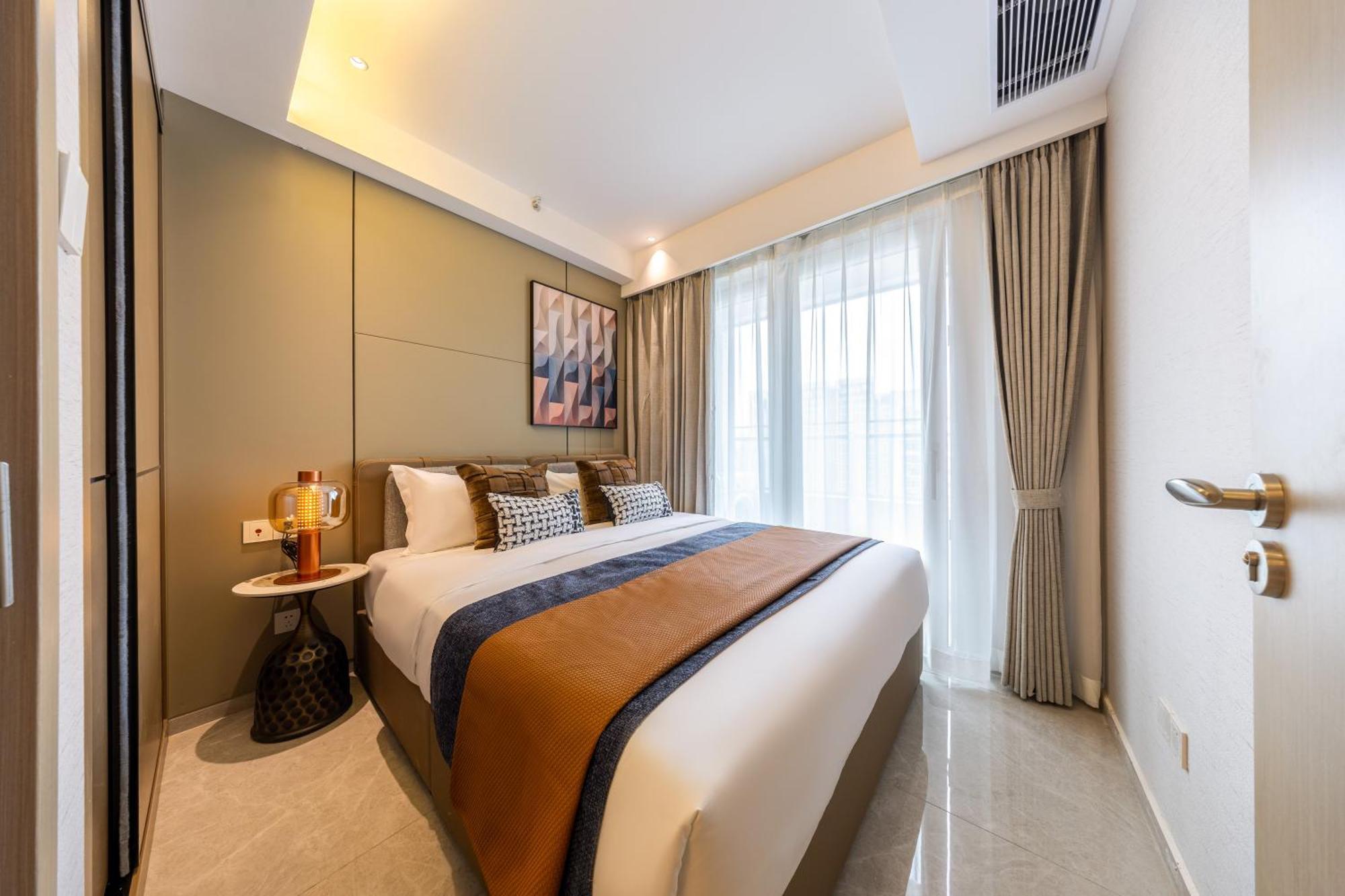 Aparthotel Boruisi Video And Audio Light House - Shenzhen Convention And Exhibition Center Gangxia Metro Station Esterno foto