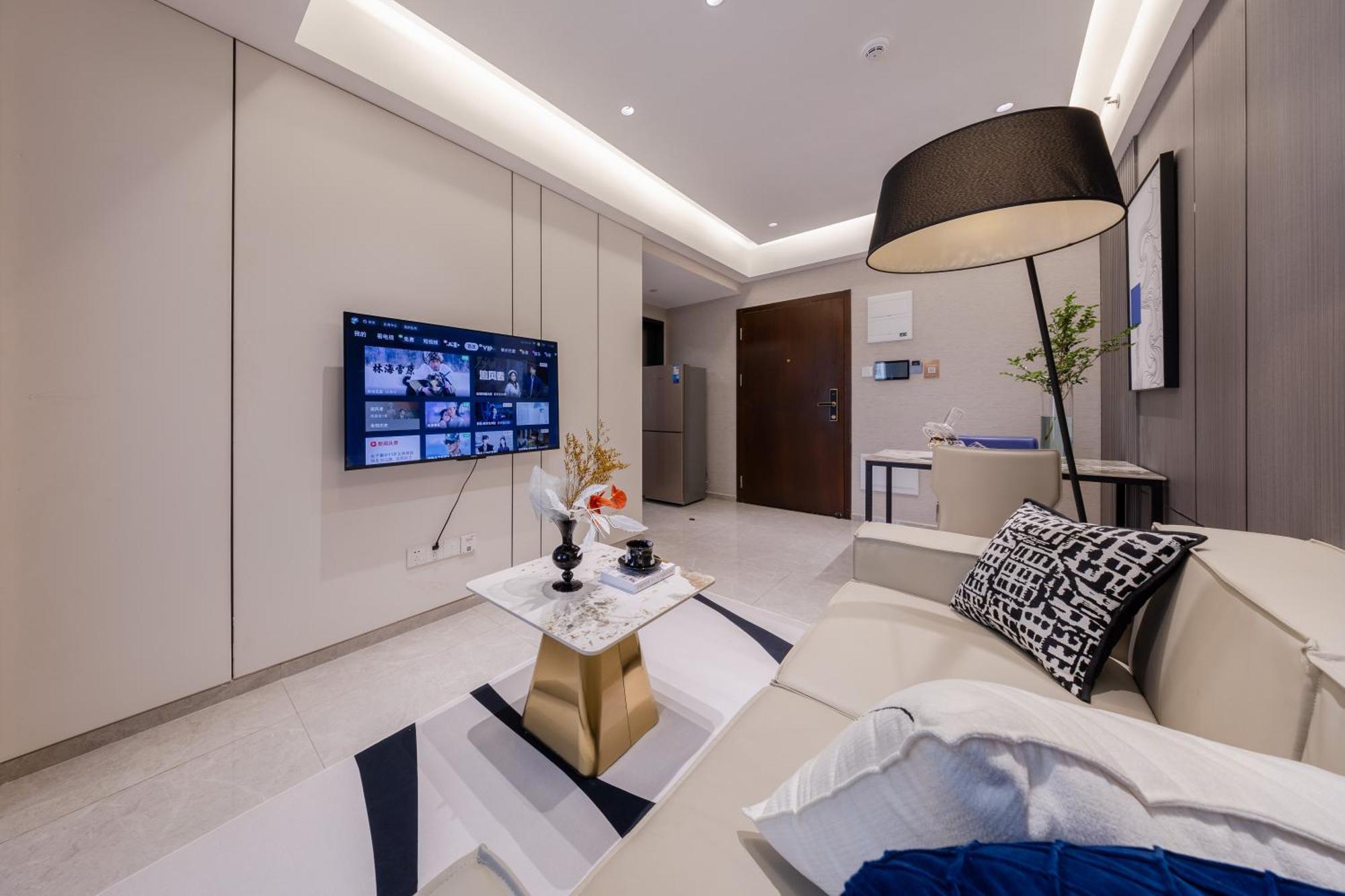 Aparthotel Boruisi Video And Audio Light House - Shenzhen Convention And Exhibition Center Gangxia Metro Station Esterno foto