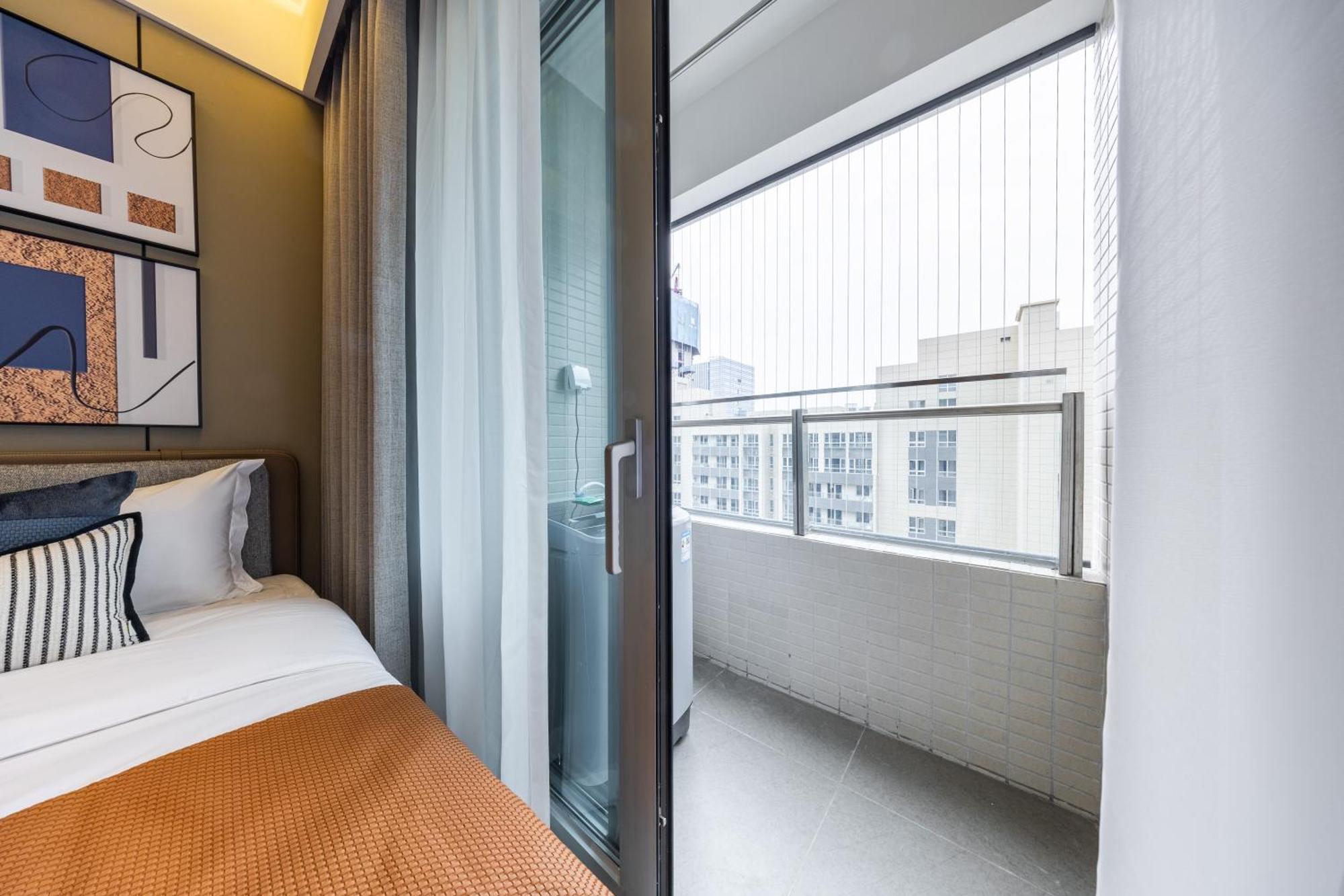 Aparthotel Boruisi Video And Audio Light House - Shenzhen Convention And Exhibition Center Gangxia Metro Station Esterno foto