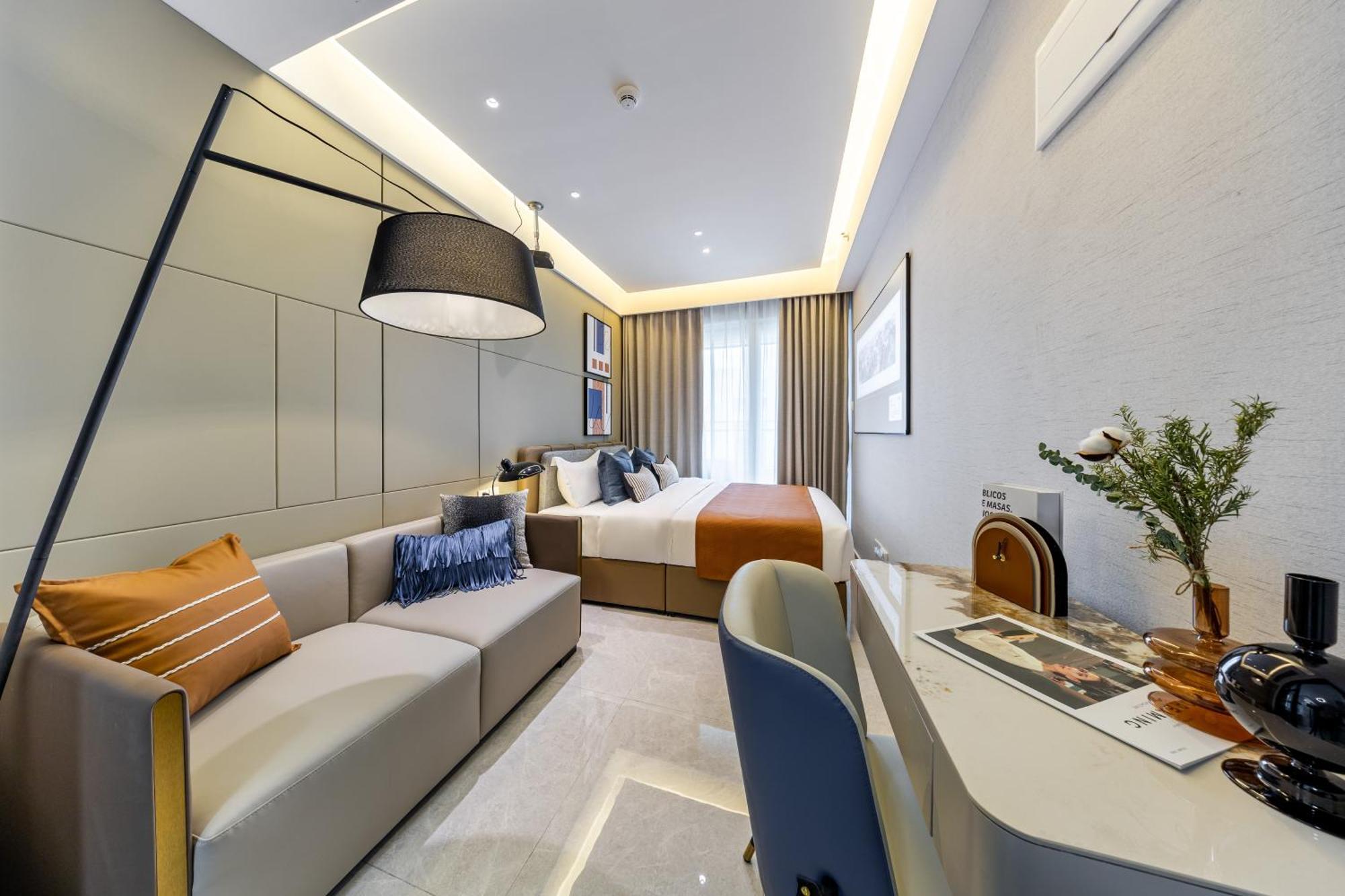 Aparthotel Boruisi Video And Audio Light House - Shenzhen Convention And Exhibition Center Gangxia Metro Station Esterno foto