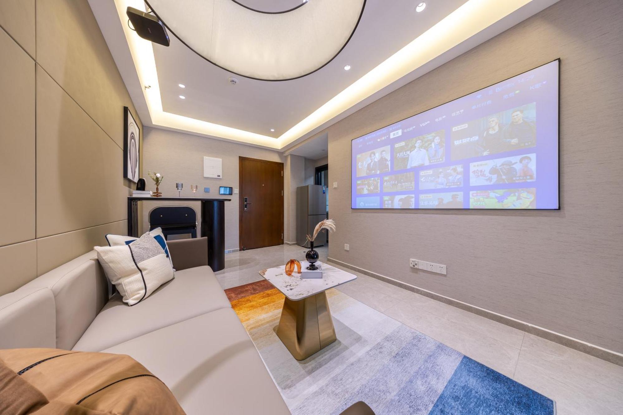 Aparthotel Boruisi Video And Audio Light House - Shenzhen Convention And Exhibition Center Gangxia Metro Station Esterno foto